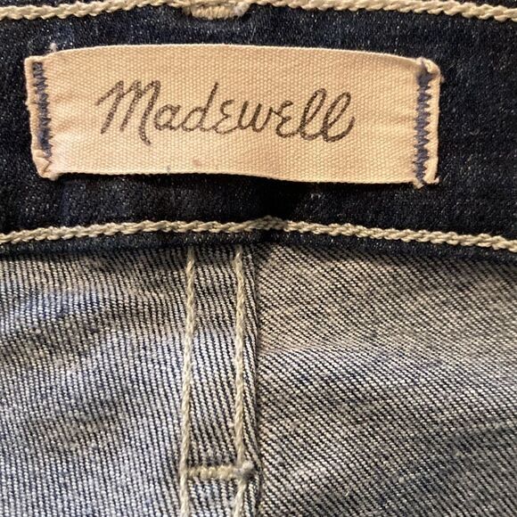 MADEWELL Slim Straight High Rise Jeans W/ Raw Hem Size 26 - Picture 3 of 9